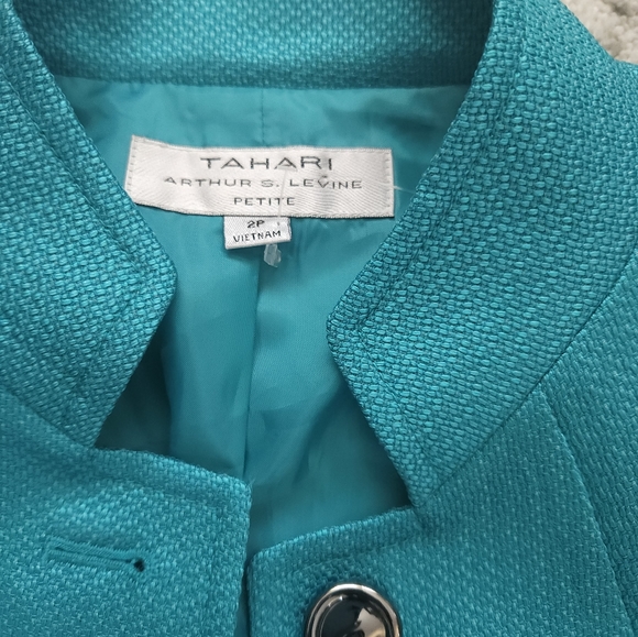 TAHARI Turquoise blazer NWT - Picture 1 of 7